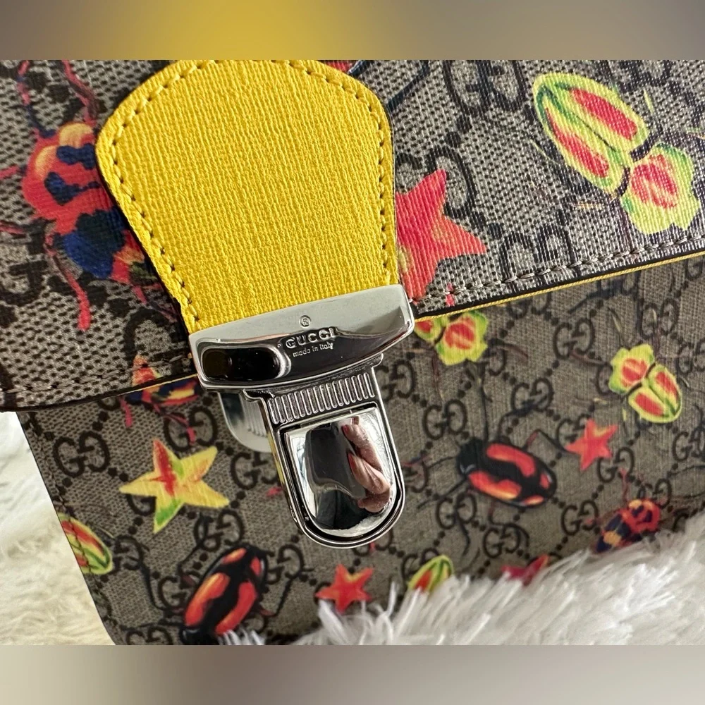 Authentic GUCCI GG‎ Supreme Childrens Beetle backpack bag